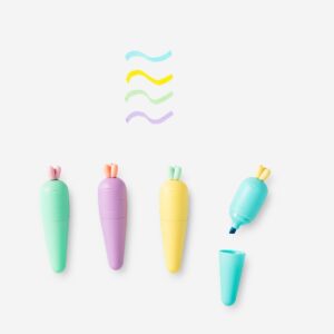 Carrot highlighters - 4 pcs - Image 3