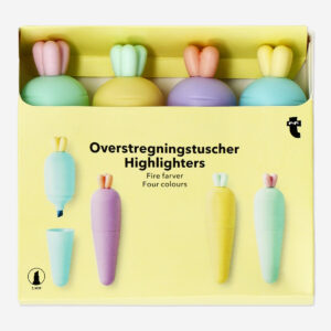 Carrot highlighters - 4 pcs - Image 1