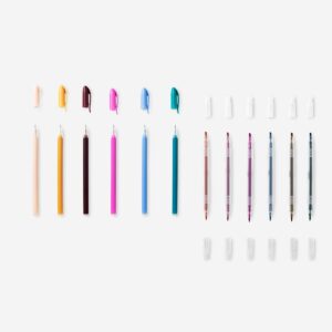 Highlighters with erasable gel ink pens - 12 pcs - Image 1