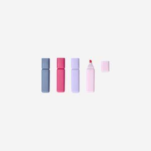 Highlighters with quotes - 4 pcs - Image 2