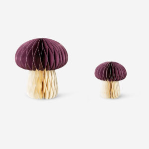 Honeycomb mushroom table decorations - 2 pcs - Image 1