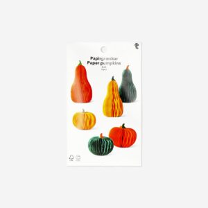 Honeycomb paper pumpkins - 6 pcs - Image 3