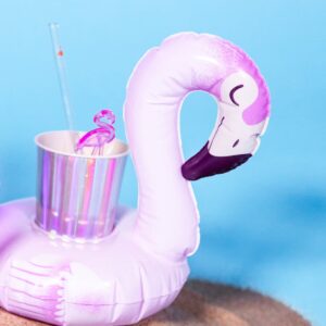 Inflatable flamingo cup holder - Image 3
