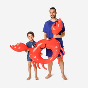 Inflatable swim ring