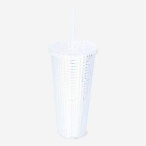 Iridescent cup with lid and straw - Image 2