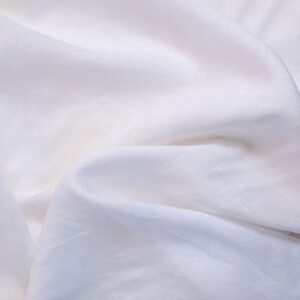 Irish Linen Fabric - Mid Weight - White - Relaxed