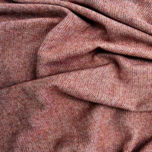 Irish Wool Tweed Fabric - Fleck - Berry - Image 1