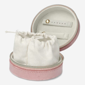 Velvet pink jewellery box - Image 2
