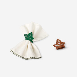 Leaf napkin rings - 4 pcs - Image 1