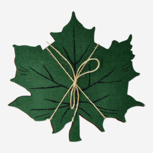 Leaf-Shaped Felt Placemats - 4 pcs - Image 3