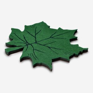 Leaf-Shaped Felt Placemats - 4 pcs - Image 2