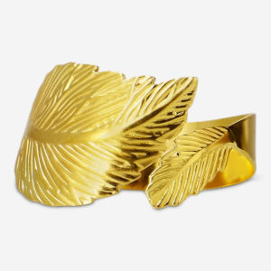 Leaf-Shaped Napkin Ring - Image 2