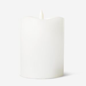 White LED pillar candle - 10 cm