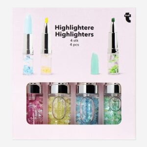 Lipstick shaped highlighters - 4 pcs - Image 3