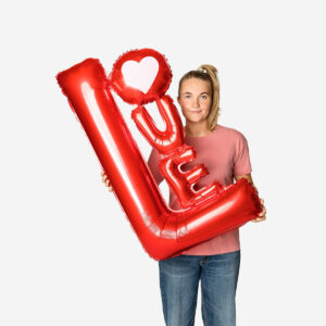 Love foil balloon - 100 cm - Image 1