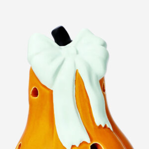 Luminous pumpkin with bow - 14 cm - Image 3