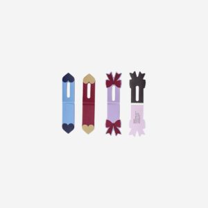 Magnetic bookmarks with hearts and bows - 4 pcs - Image 3