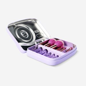 Make up brushes in camera tin box - 6 pcs - Image 2
