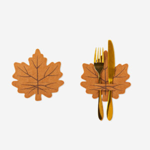 Maple leaf cutlery holders - 4 pcs - Image 1