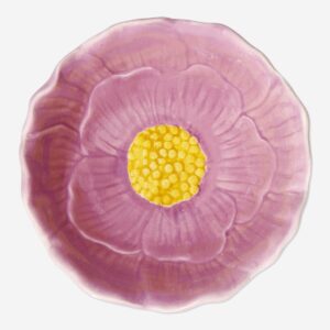 Maroon flower bowl - Medium - Image 3