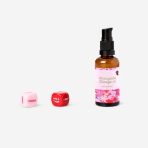 Massage oil and dice with challenges - 50 ml - Image 3