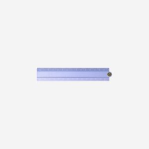 Metal ruler with stencils - Image 1