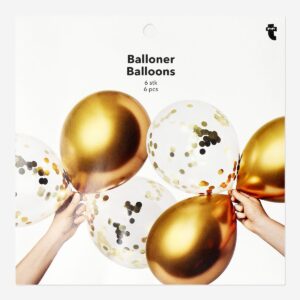 Metallic Ballons - 6 pcs - Image 3