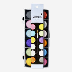 Metallic watercolours with brush - 12 colours - Image 3