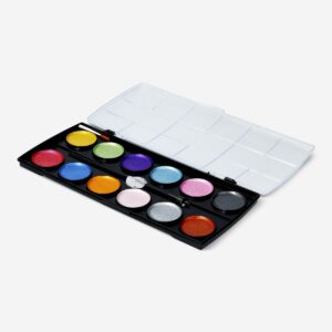 Metallic watercolours with brush - 12 colours - Image 2