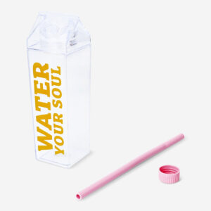 Milk carton shaped orange drinking bottle - 500 ml - Image 2