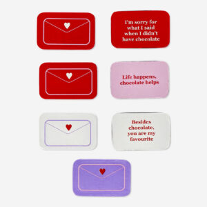 Chocolate Valentine's notes in net - Image 2
