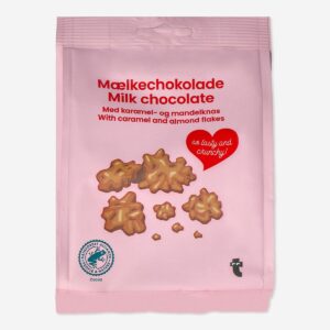 Milk chocolate. With caramel and almond flakes - Image 1