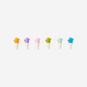 Mini cactus highlighters - 6 pcs - Image 2