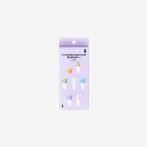 Mini cactus highlighters - 6 pcs - Image 1
