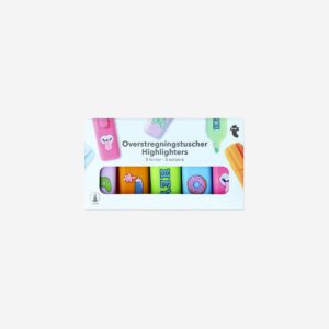 Mini highlighters with icons - 5 pcs - Image 1