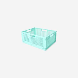 Mint green collapsible storage box - 30 cm - Image 1