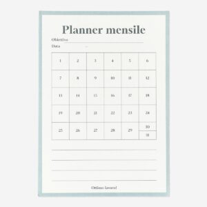 Monthly Planner to Track Your Goals - Italian - Image 1