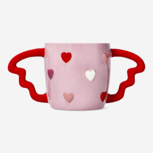 Mug with embossed hearts - 310 ml - Image 2