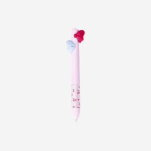 Multi coloured ballpoint pen with bow topper - Image 2