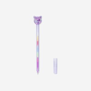 Gel pen with cat topper - Multi coloured ink - Image 2