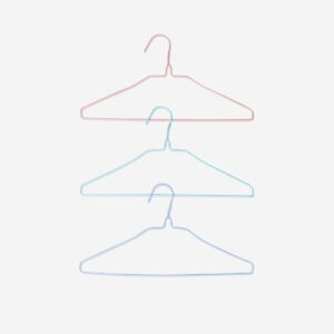 Multi coloured metal hangers - 6 pcs - Image 2