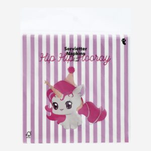Napkins with birthday unicorns - 16 pcs - Image 3