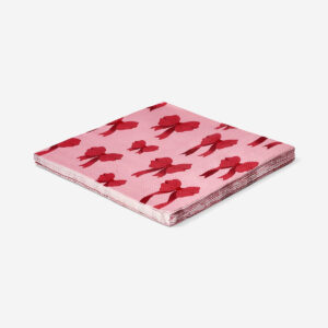 Napkins with red bows - 16 pcs - Image 3