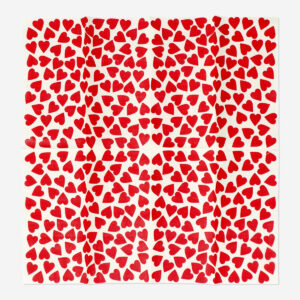 Napkins with red hearts - 16 pcs - Image 3