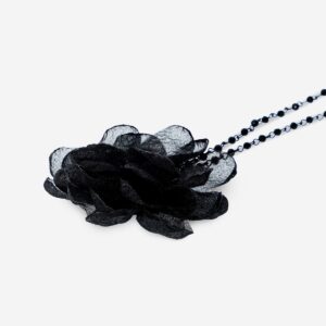 Necklace with Black Flower - Image 3