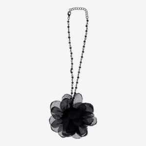Necklace with Black Flower - Image 1