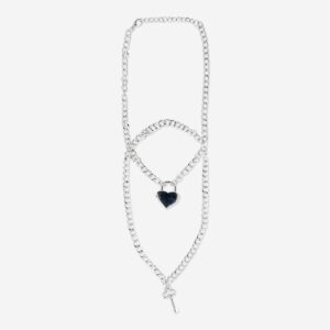 Necklace with Key and Lock - Image 1