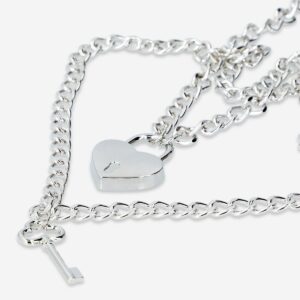 Necklace with Key and Lock - Image 2