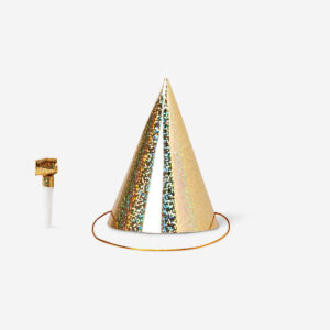 New Year's hat and party blower set for 4 people - Image 2