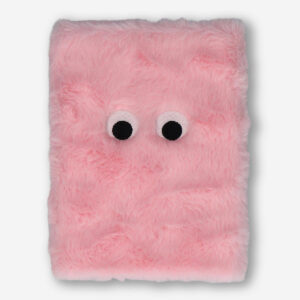 Pink Plush Notebook with Blank Pages - A5 - Image 1